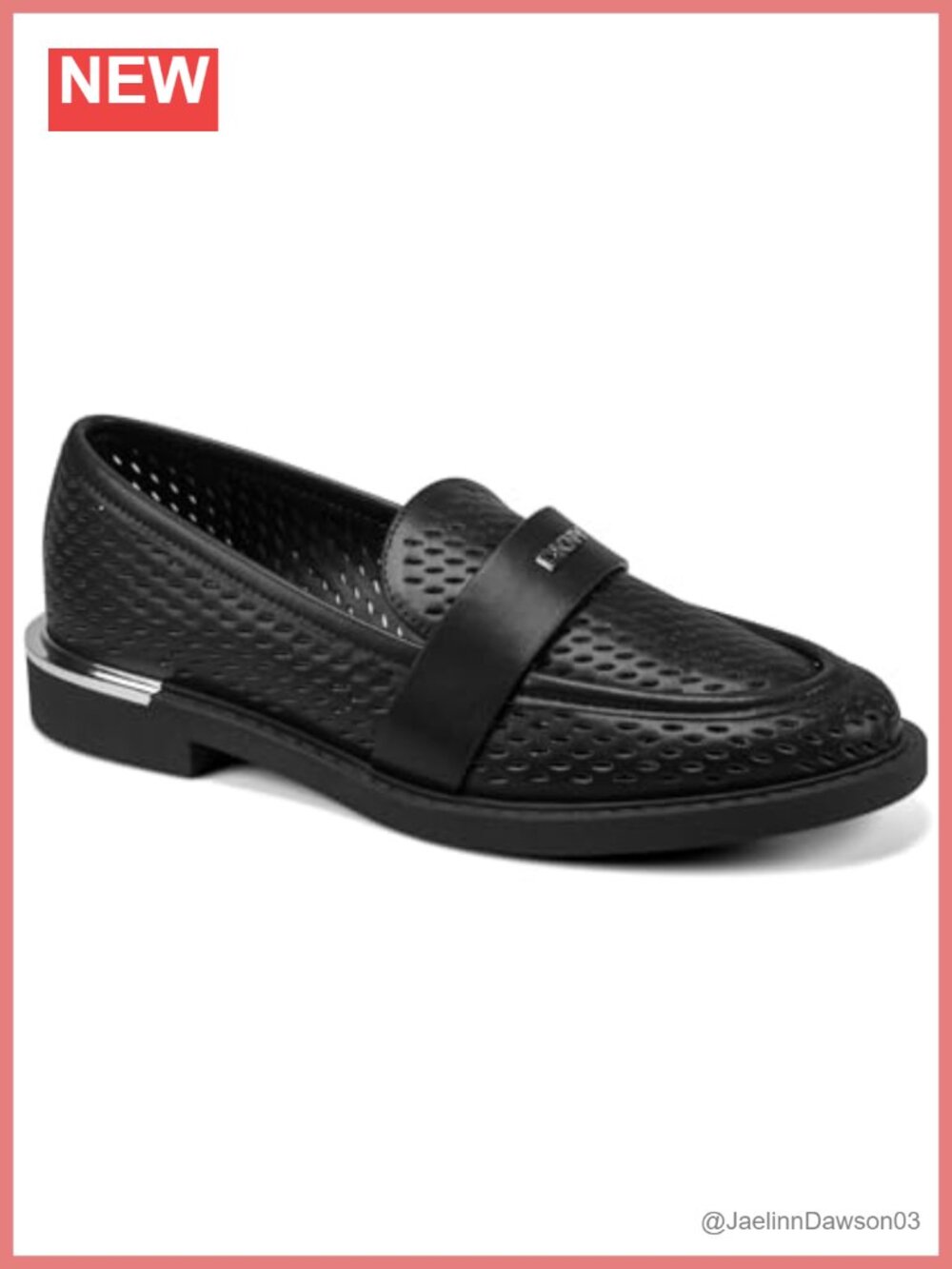 Women's Perforated Loafer Flat Slip-On Comfortable Casual